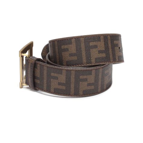 fendi belt code 7c0250-xee|FENDI WOMEN'S BELT Fendi FF Belt Brown Leather Belt 42 / .